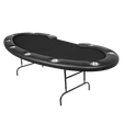 BBO Prestige Folding Leg Poker Table - Black - Atomic Game Store