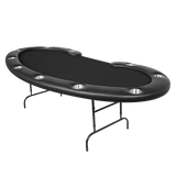 BBO Prestige Folding Leg Poker Table - Black - Atomic Game Store