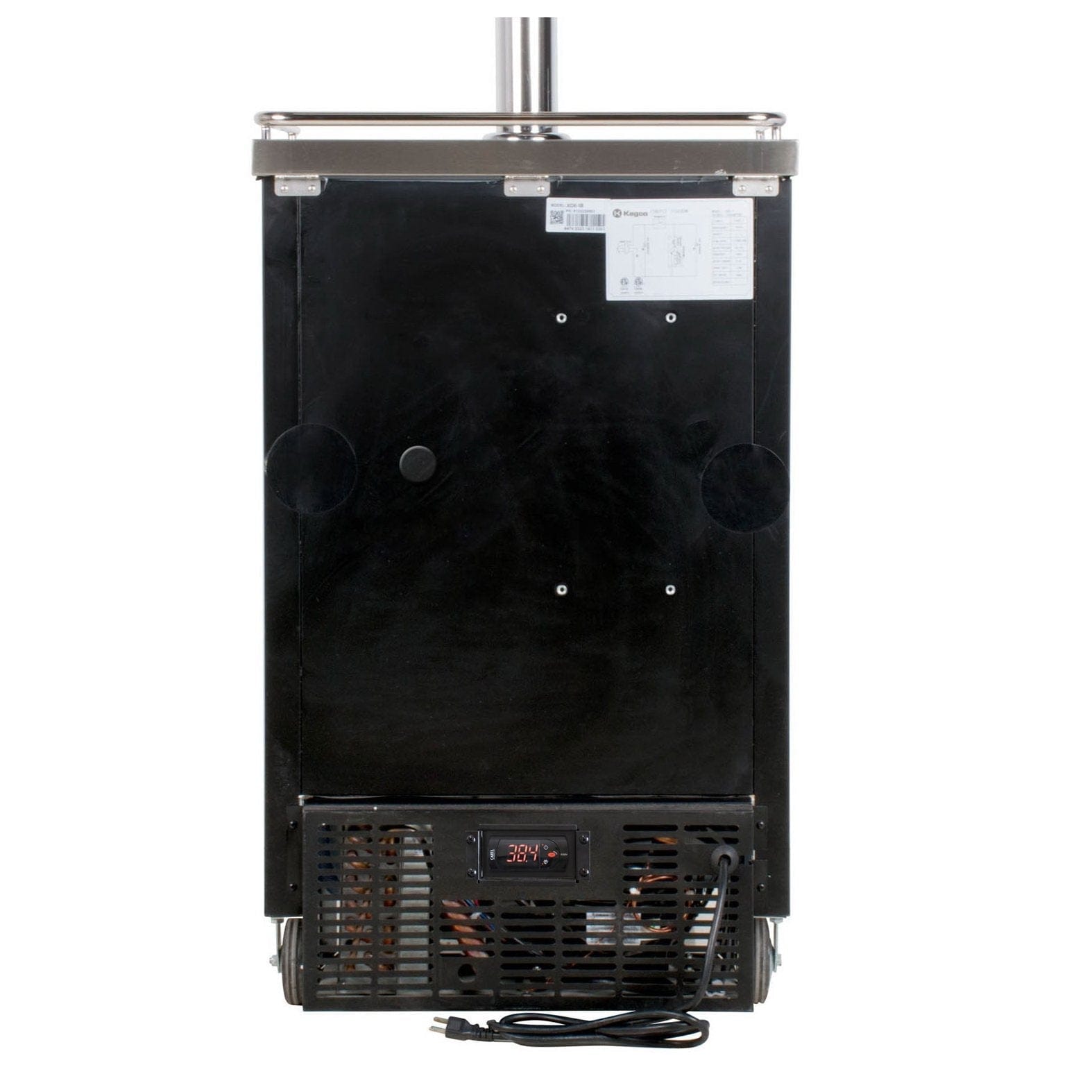 Kegco Commercial Grade One Tap Keg Faucet Kegerator - Black Cabinet with Black Door