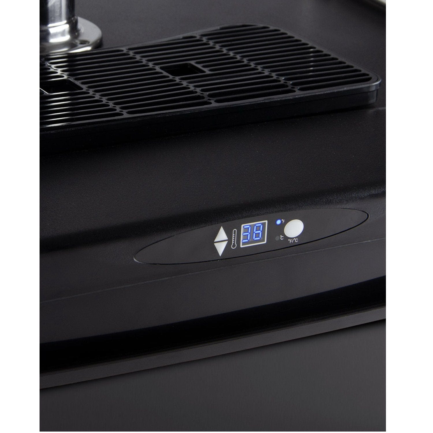 Kegco Full Size Commercial Grade Digital Kombucha Dispenser - Black Cabinet with Black Door